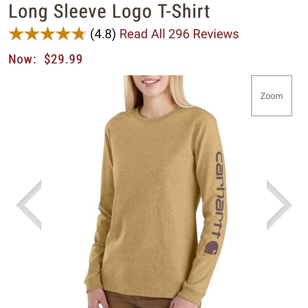 Carhartt Long Sleeve Logo T-Shirt
